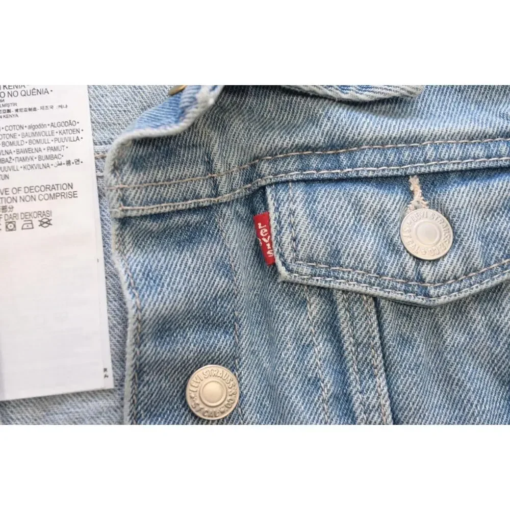 Levi's Strauss Button Up Denim Jean Jacket Girls‎ Size Large